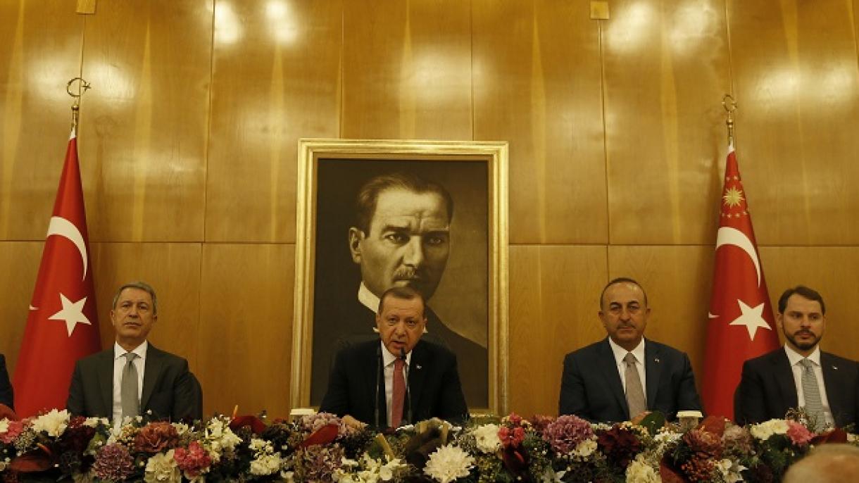 R.T.Әrdoğan  Atatürk Hava Limanında açıqlamalar verib