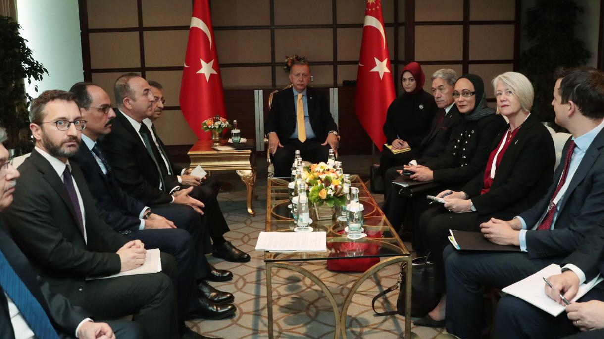 دیدار اردوغان با  وزیر خارجه و معاون نخست وزیر نیوزلند