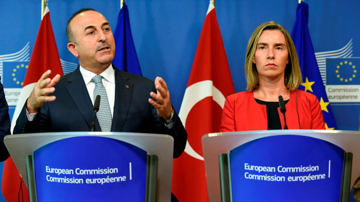 Xarici İşlər naziri Mövlud Çavuşoğlu ilə F.Mogherini regional mövzulardan danışdılar