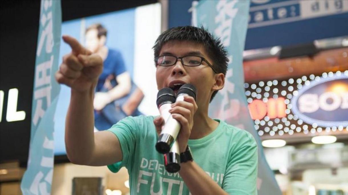 黄之锋呼吁台湾人举行示威支持香港