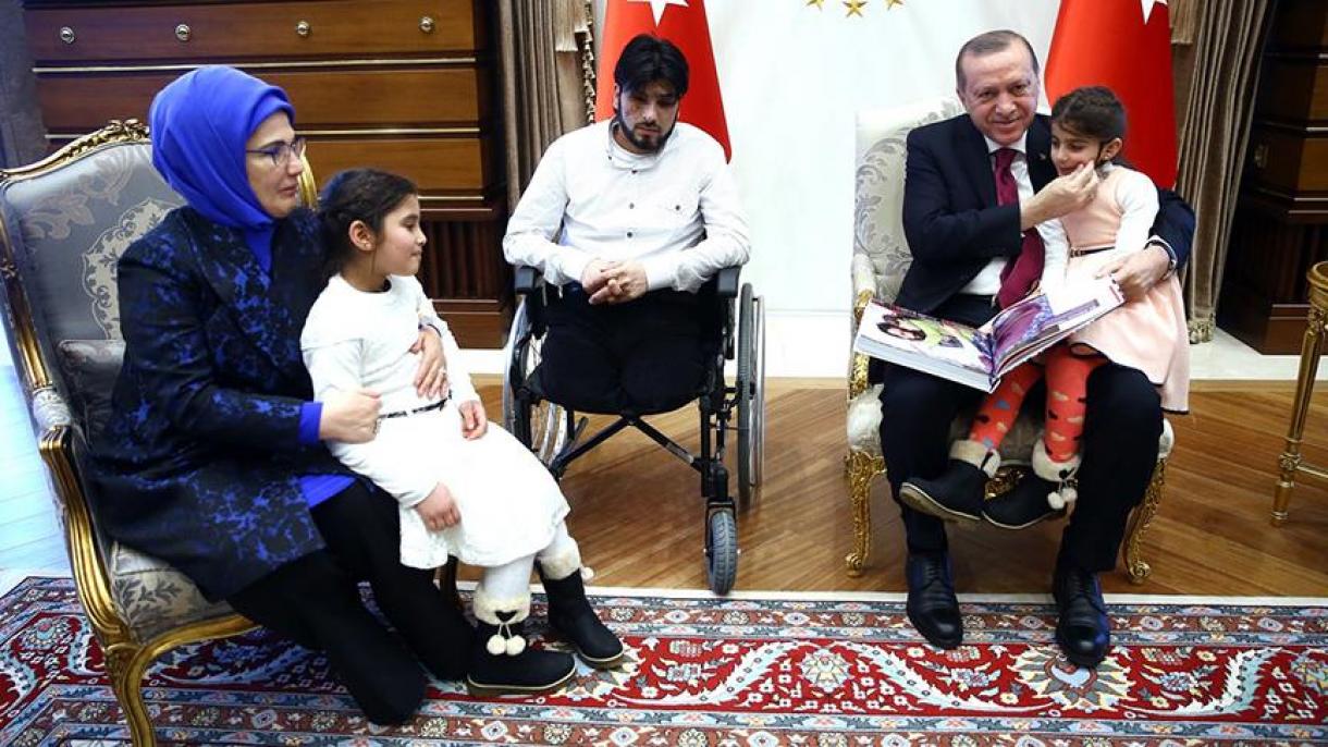 صدر ایردوان نے شامی کنبے کو شرف ملاقات بخشا