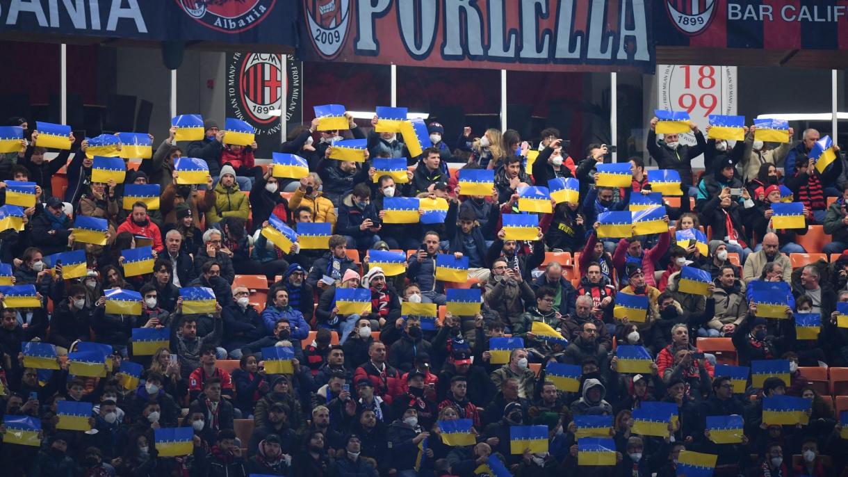 Milan v Inter Milan - San Siro, Milan, Italy  Ukraine flag.JPG