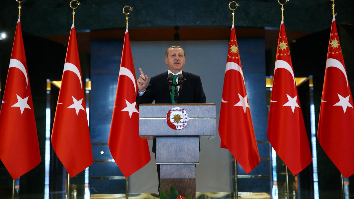 ایردوغان قضاده بیردم لیک انجمنی نینگ ییغینی گه قتنشدی