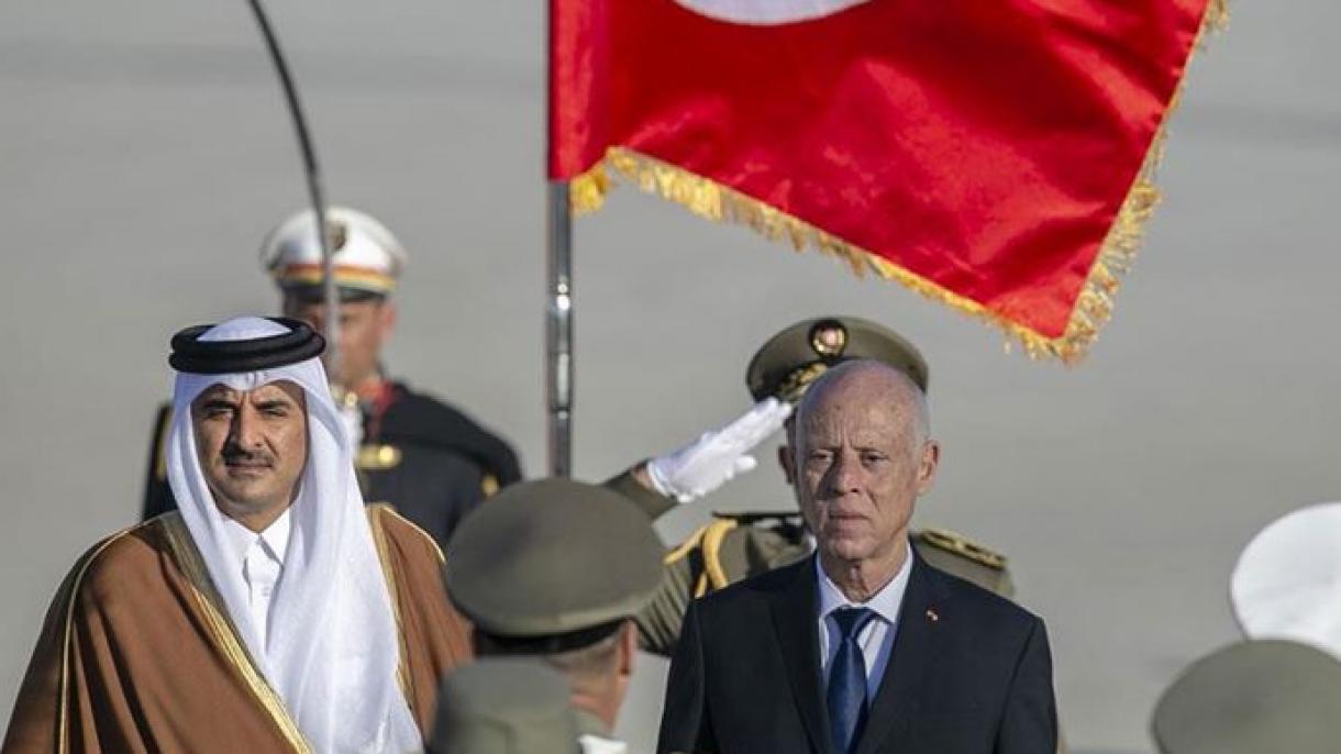 امیر قطر به تونس سفر کرد
