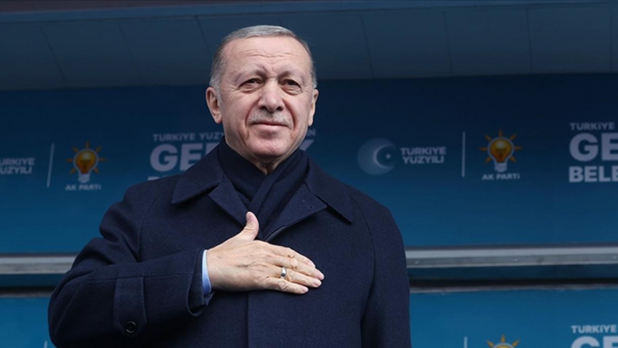 erdoghan partiyesining qeyseri yighilishida söz qildi