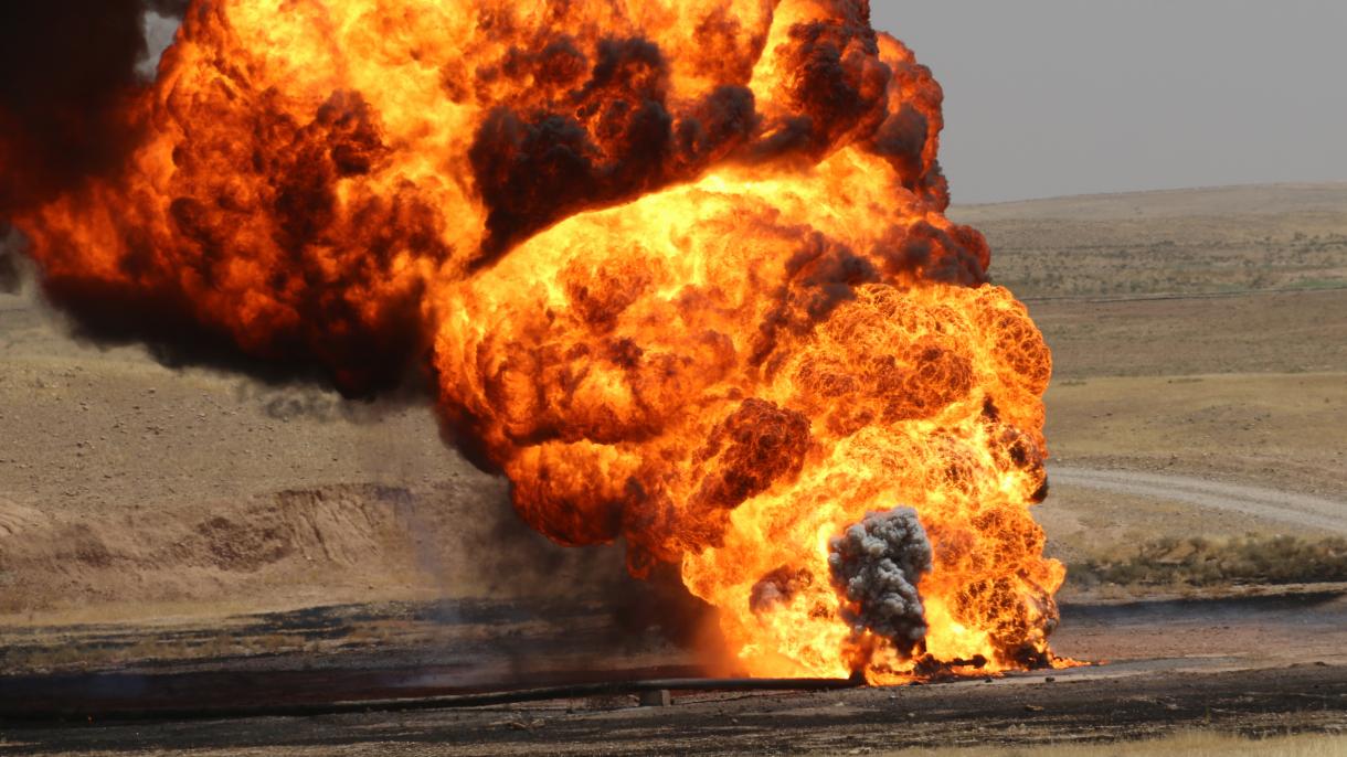 عراق ده نفت قدوغیده انفجار یوز بیردی
