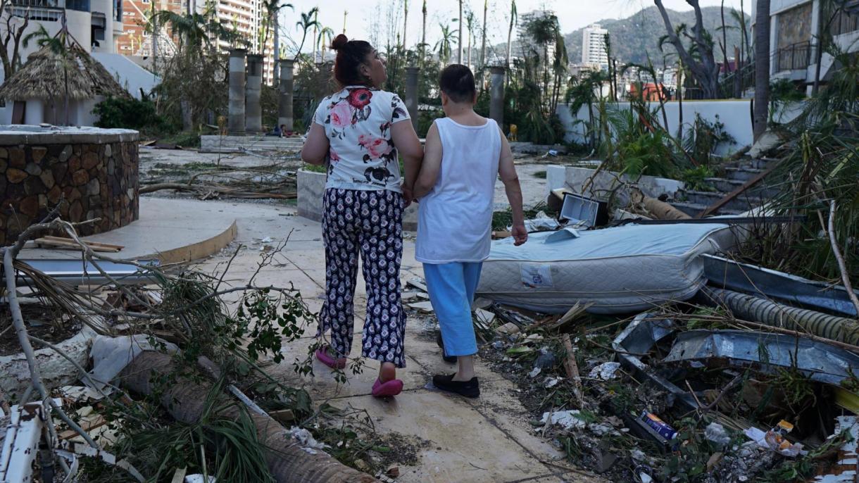 میکسیکو میں اوتس طوفان کی وسیع پیمانے پر تباہ کاریاں