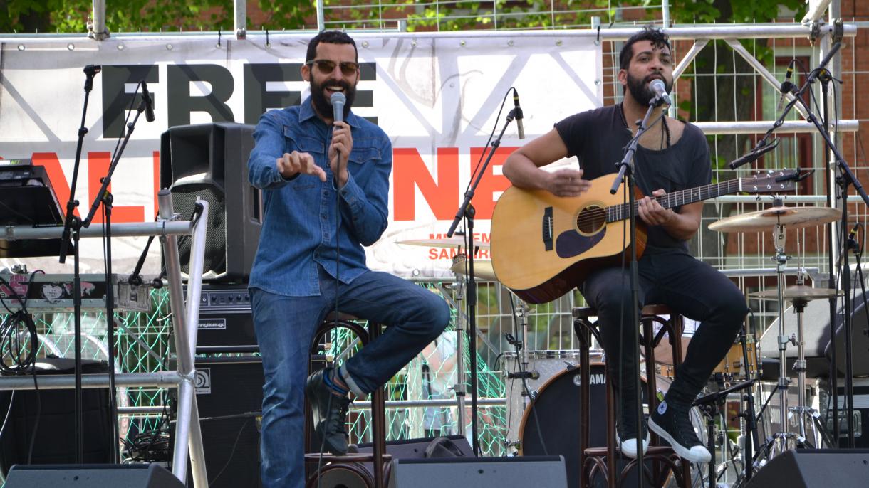 Protestan con música la ocupación israelí en Palestina