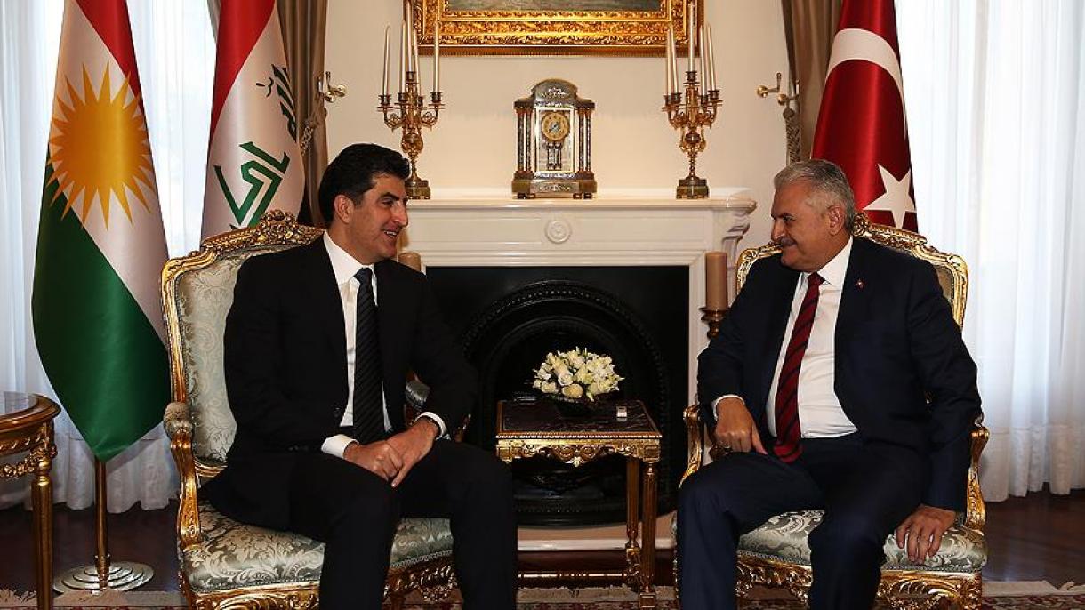 伊拉克库尔德地区政权总理巴尔扎尼访问土耳其