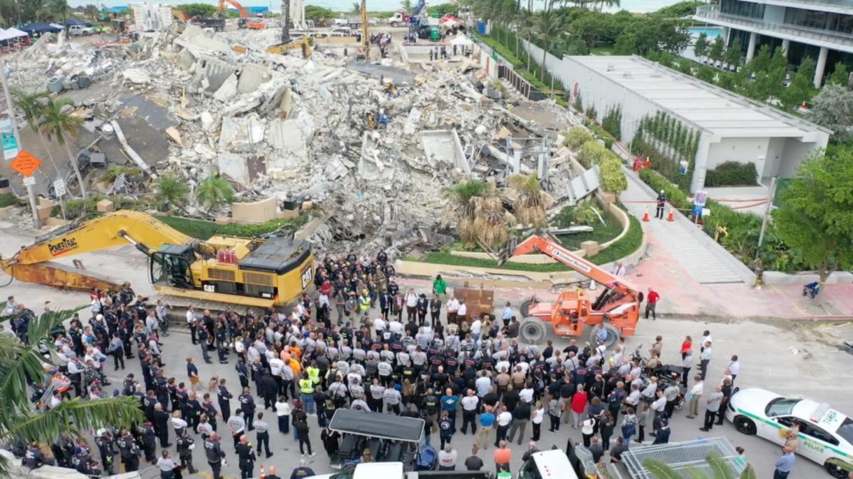 迈阿密坍塌大楼废墟中又发现8具尸体