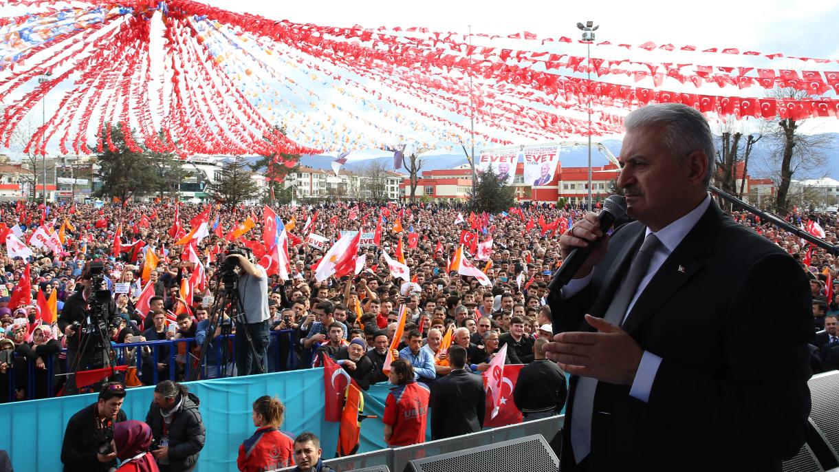 ユルドゥルム首相 演説でオランダに対し トルコは見返りを最も重い形で突き付ける ユルドゥルム首相 演説でオランダに対し トルコは見返りを最も重い形で突き付ける