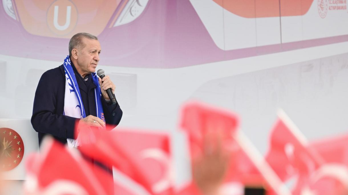 Prezident Erdogan Kagythane-Stambul howa menzili metro liniýasynyň açylyş darabarasyna gatnaşdy