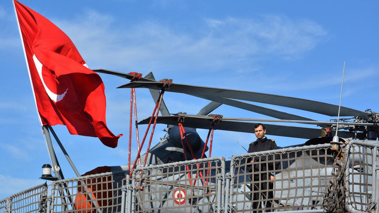 载土耳其国防大学学生船只抵达保加利亚港口