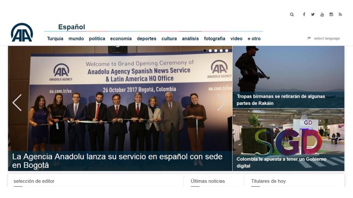 La agencia turca de noticias Anadolu ya tendrá presencia en toda América Latina