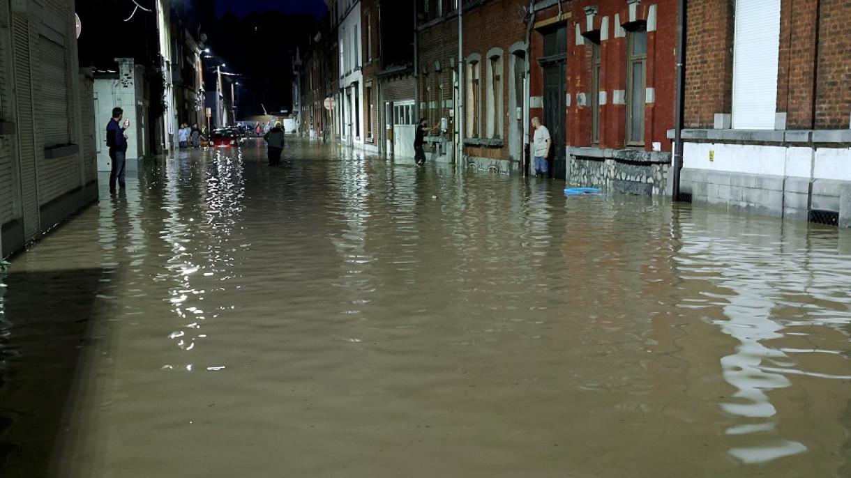 比利时东南部地区遭洪水侵袭