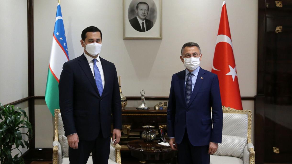 Sardor Umurzoqov Turkiya vitse-prezidenti Fuat O‘ktay bilan uchrashdi