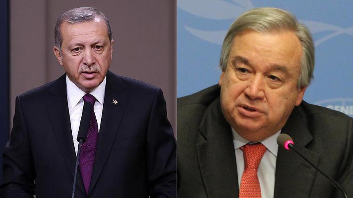 Turkiya Prezidenti R.T.Erdog’an BMTning yangi bosh kotibi Antonio Guterresga qo’ng’iroq qildi