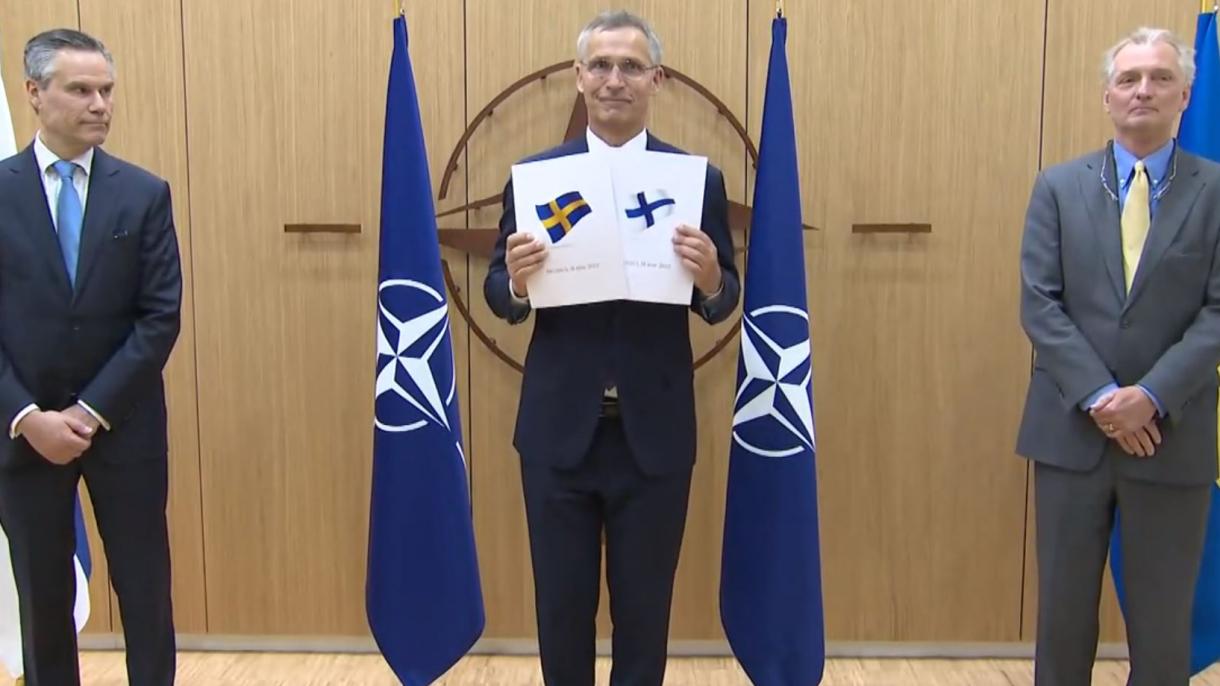 Швеция мен Финляндия НАТО-ға  өтініштерін ресми түрде тапсырды