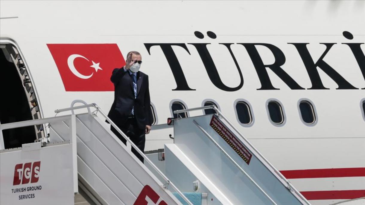Prezident Erdogan Resmi Sapar Bilen Türkmenistana Gitdi