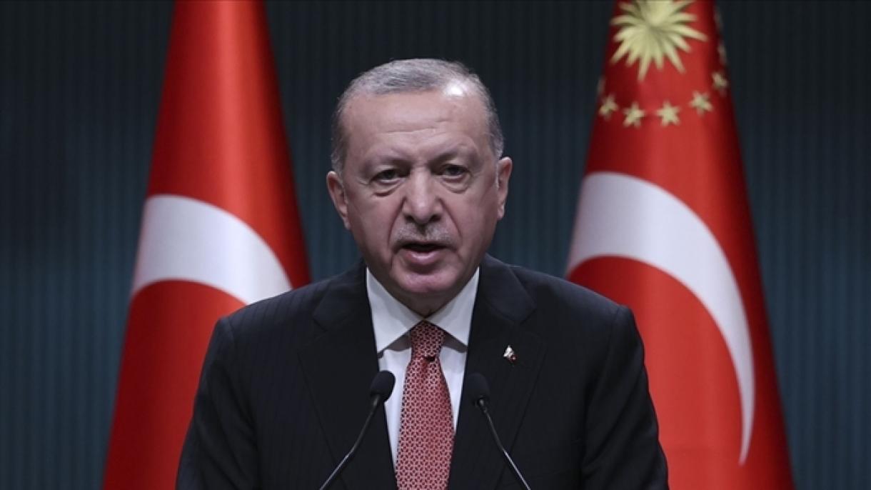 Erdogan Erzurum Kongresiniň 102-nci Ýyllygy Mynasybetli Ýüzlenme Çap  Etdi