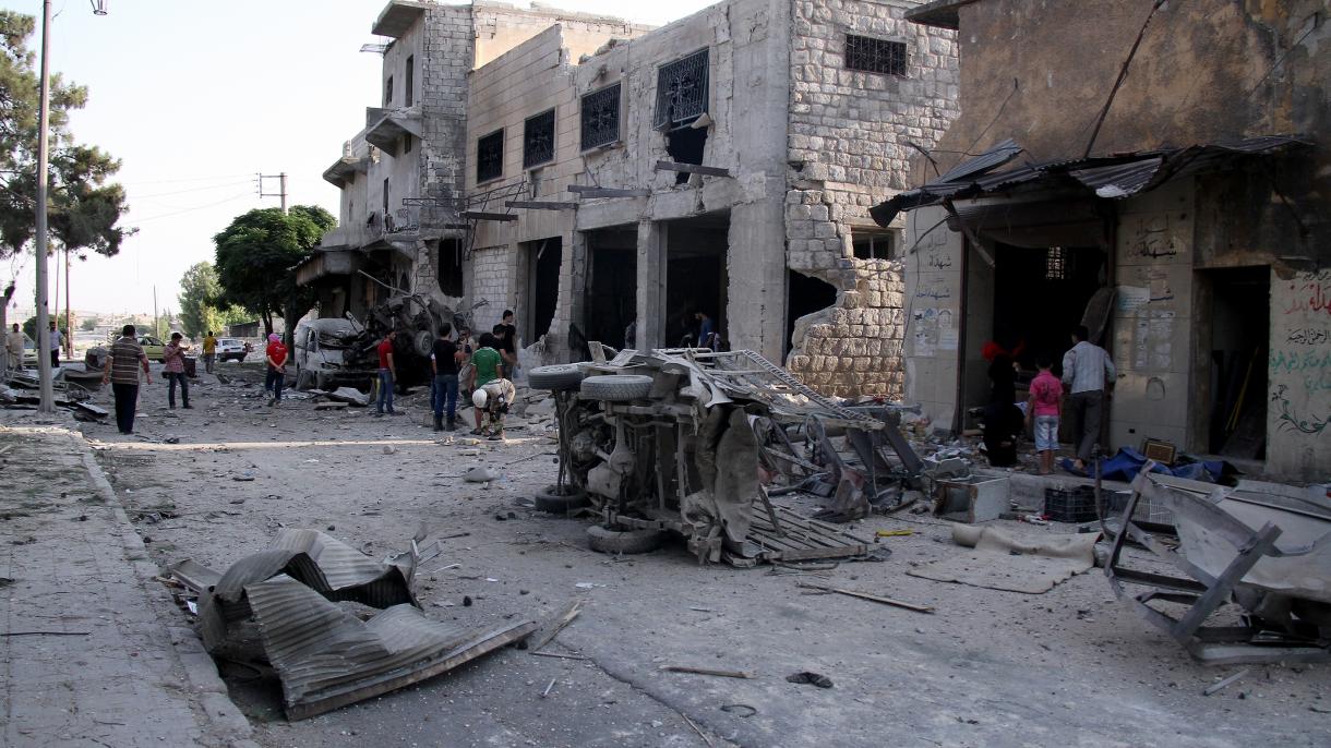 叙利亚阿萨德政权部队轰炸反对派控制区