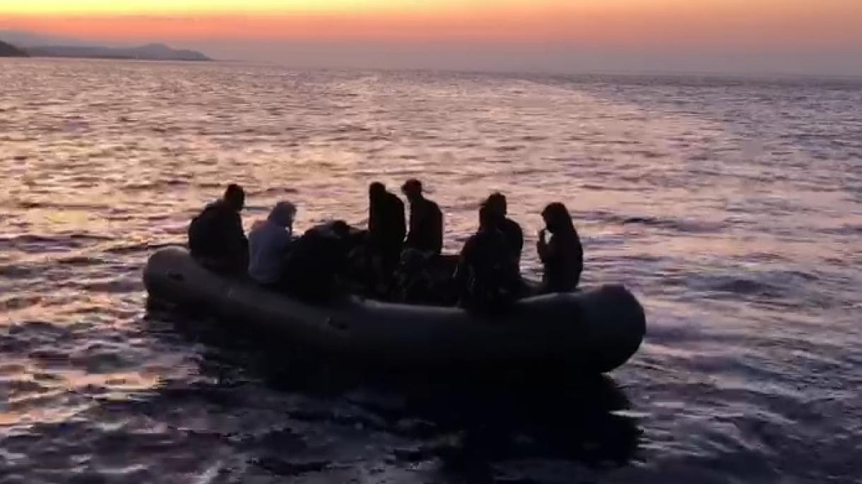 13 مهاجر غیرقانونی رانده شده از سوی یونان، توسط گارد ساحلی ترکیه نجات یافتند