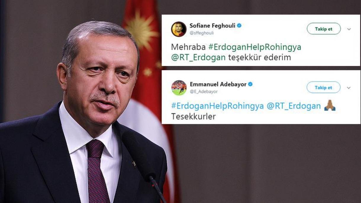 Astros del fútbol dan sus gracias a Erdogan