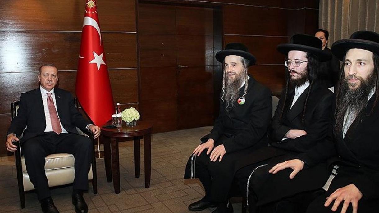 Erdoğan elnök ortodox zsidókkal találkozott Londonban