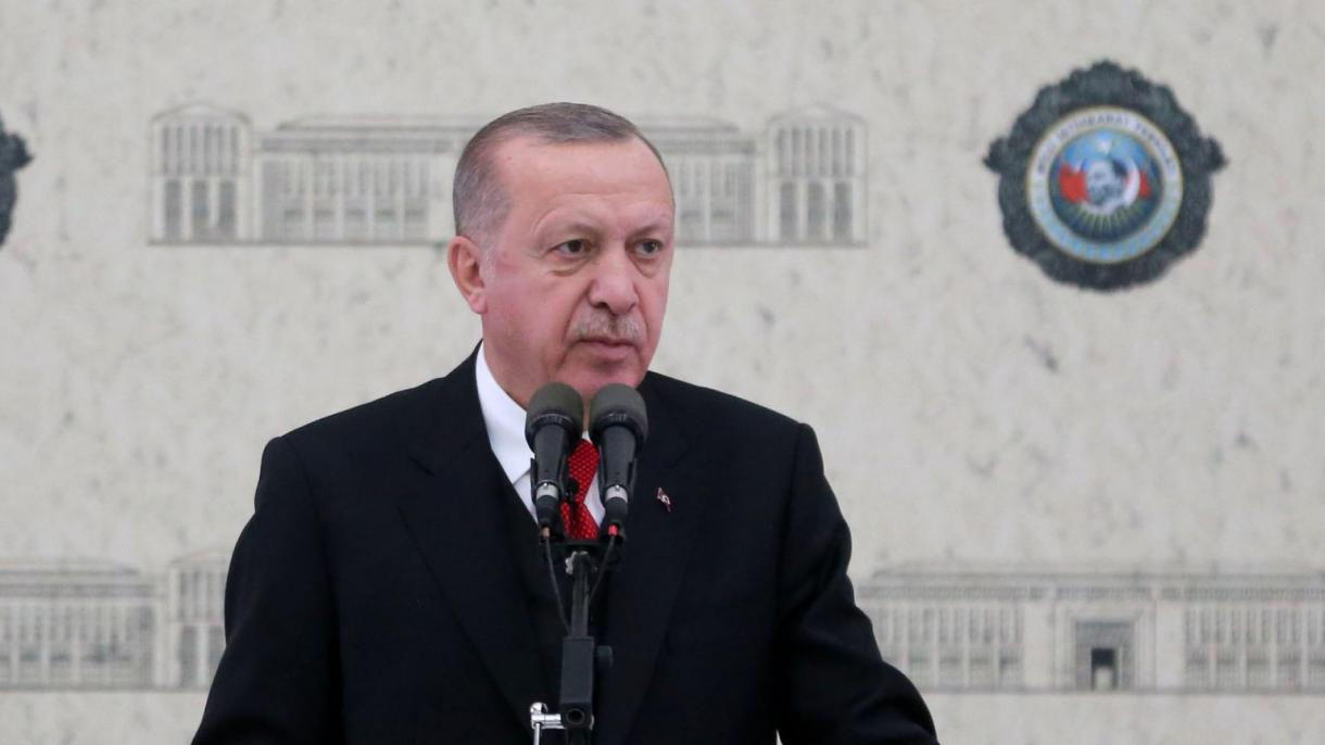 Erdogan Milli Howpsyzlyk gullugynyň täze binasynyň açylyş dabarasyna gatnaşdy