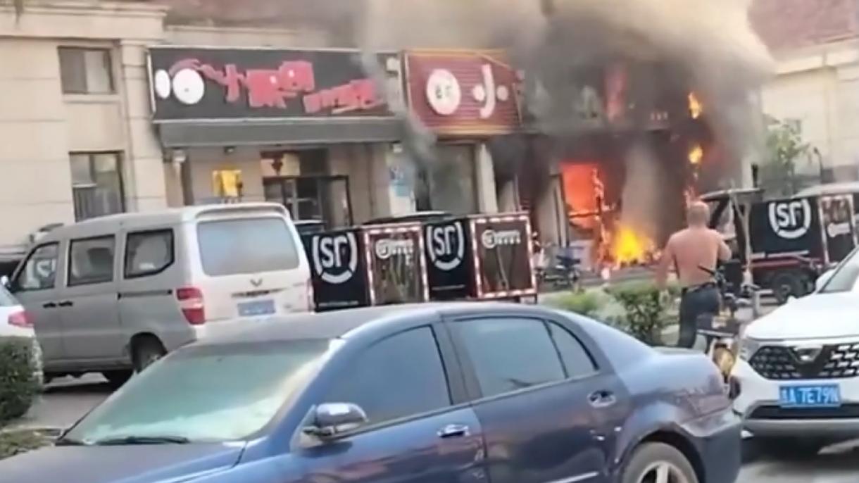 Tűz ütött ki egy északkelet-kínai Csangcsun városában