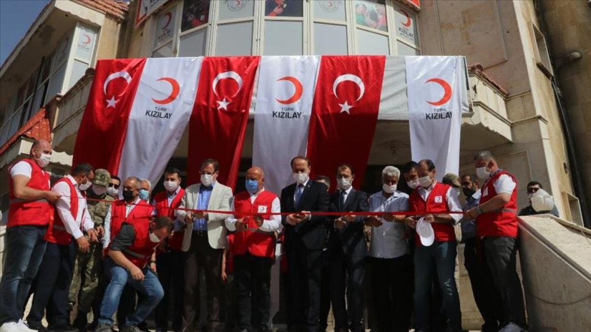 ترک ہلال احمر کی طرف سے شامی مستحقین کو بلااجرت ملبوسات کی فراہمی،8ویں شاخ کا افتتاح