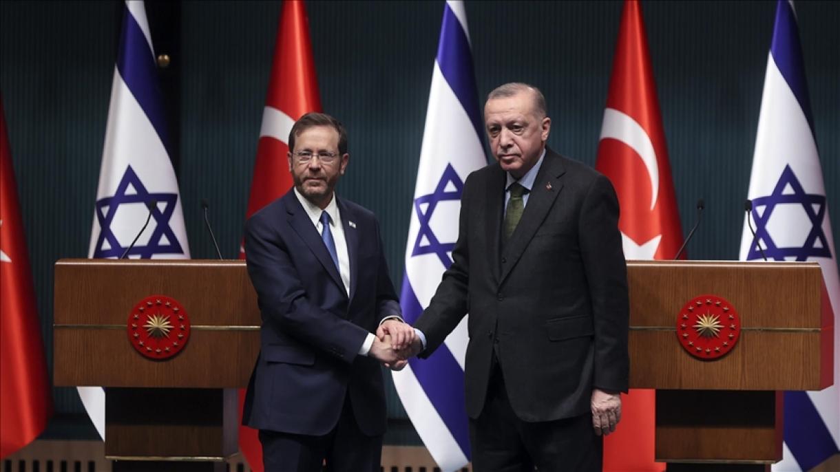 Erdogan: "Israel y Turquía tienen el objetivo común de reactivar el diálogo político bilateral"