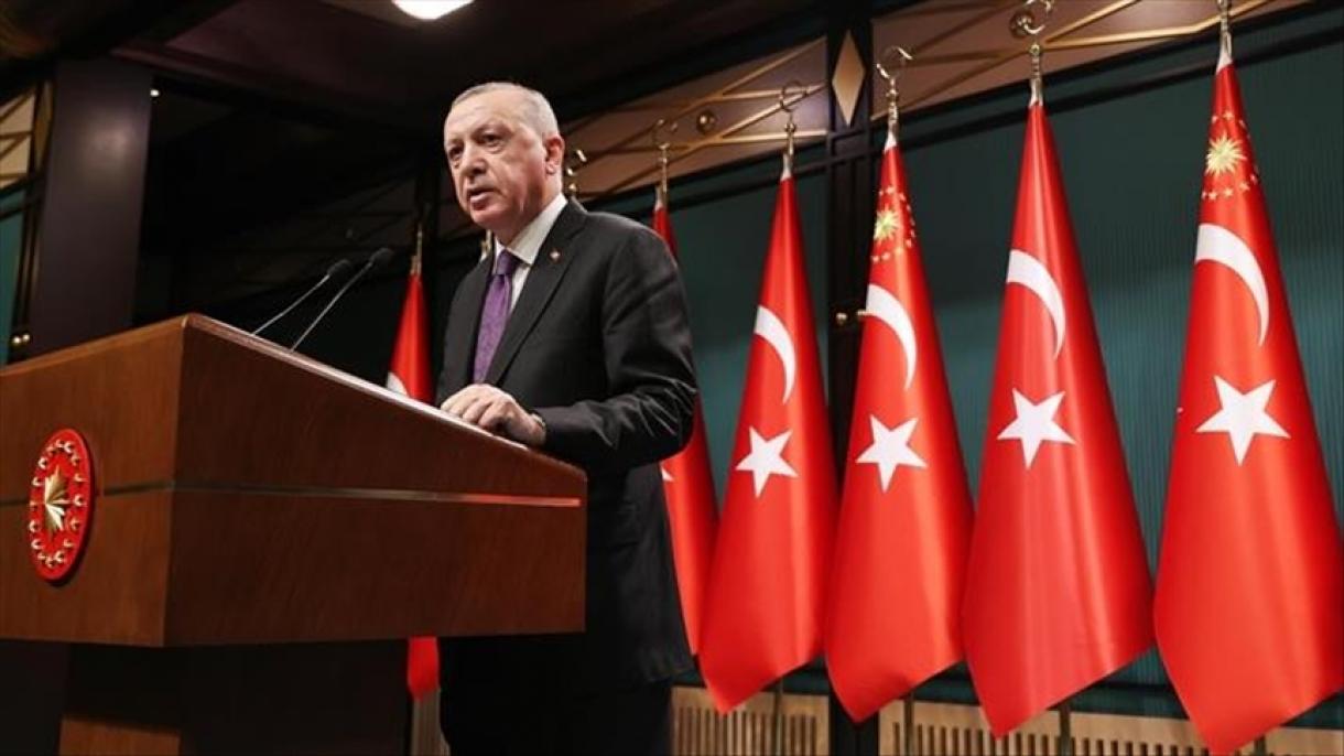 کنفرانس خبری رئیس جمهور ترکیه پس از پایان نشست اعضای کابینه دولت