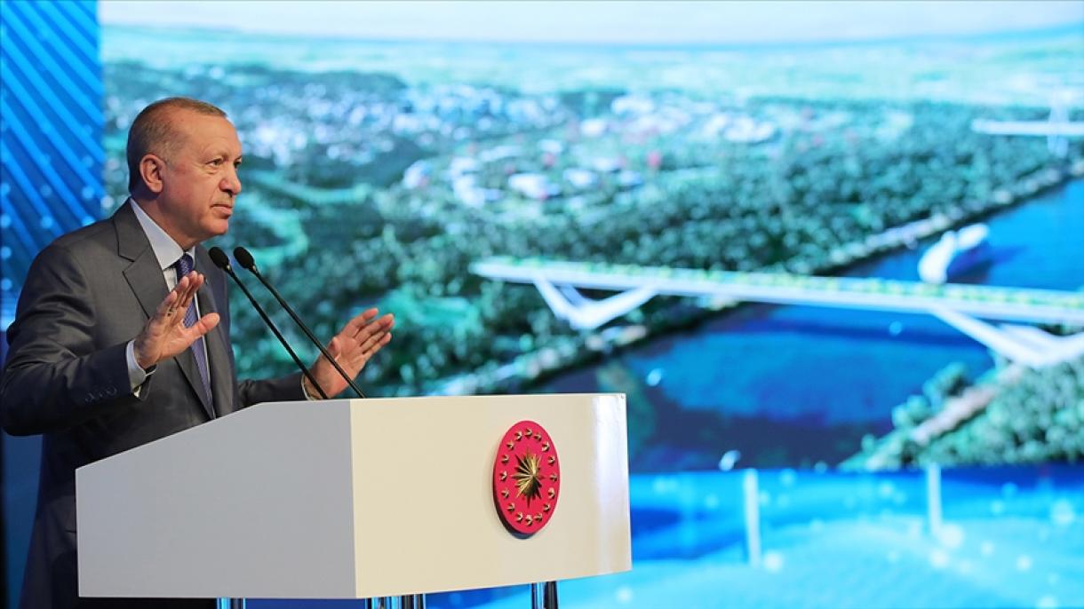 جمهوررئیس ایردوغان نینگ کانال استانبول توغریسیده گی مهم سوز لری