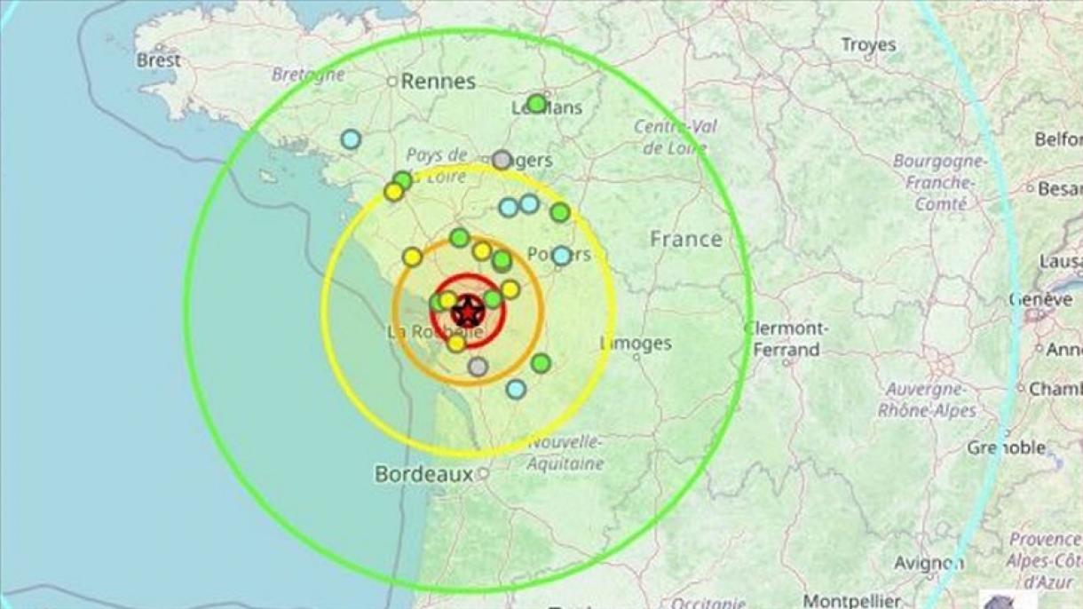فرانس میں 5.8 کی شدت کا زلزلہ