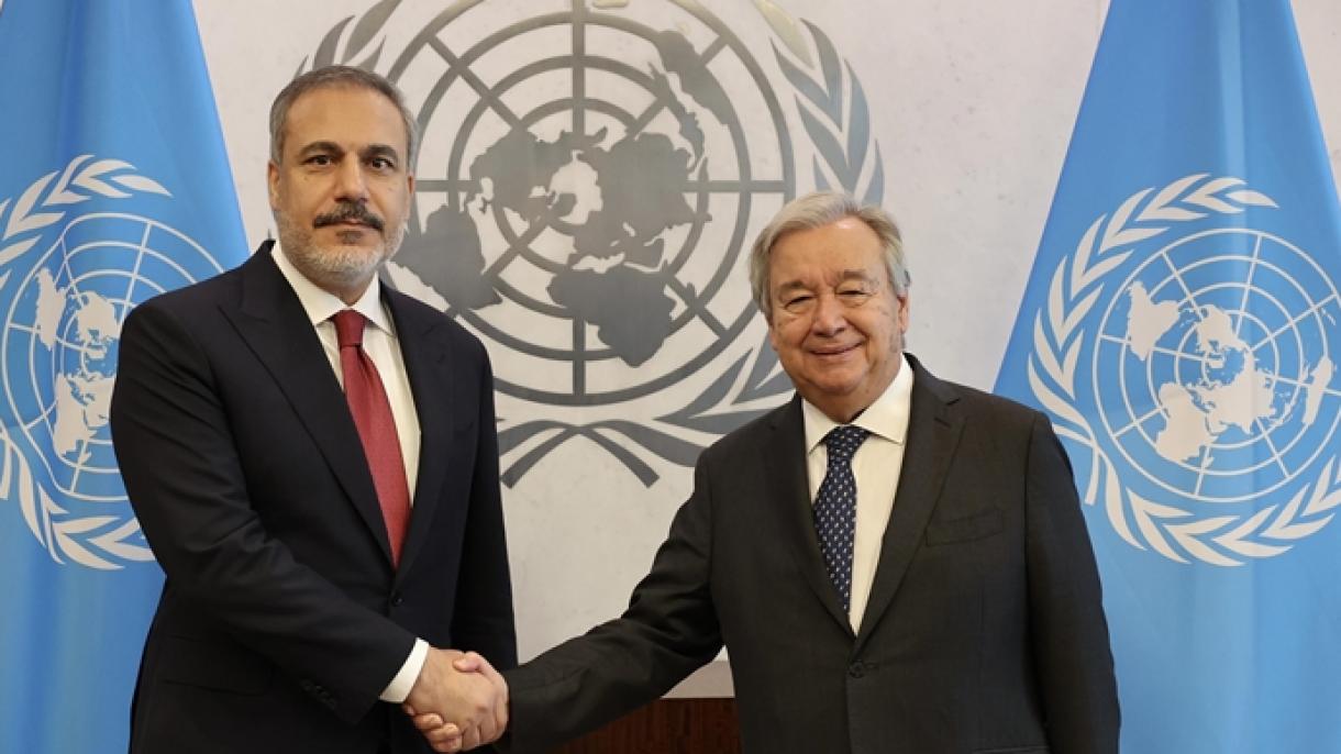 Hakan Fidan si incontra Guterres a New York