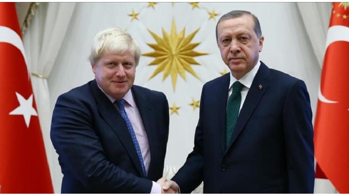 اردوغان وزیر امور خارجه انگلستان را به حضور پذیرفت