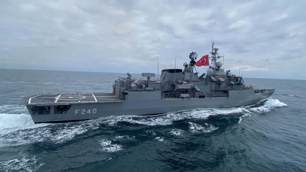 国防部：亚乌兹号护卫舰与北约舰队进行海上训练