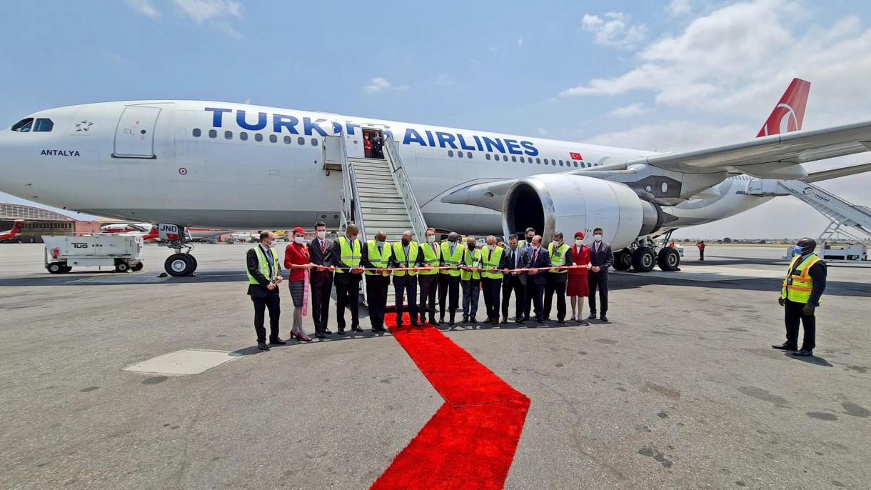 پروازهای ترکیش ایرلاینز به لوآندا پایتخت آنگولا آغاز شد