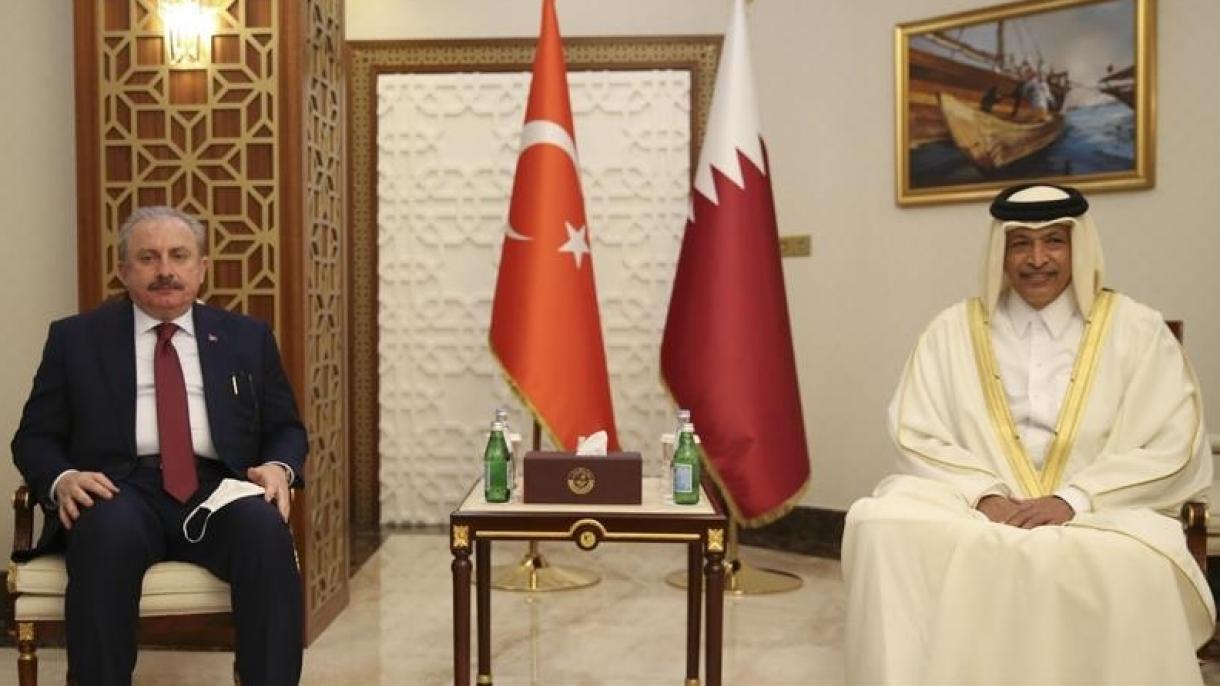تورکیه – قطر مجلس باشلیغلری نینگ اوچره شووی بولیب اوتدی