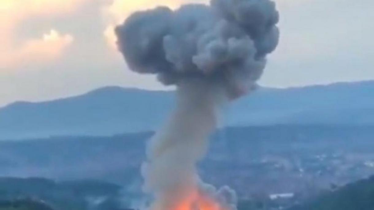 سربیا، بلغراد میں راکٹ فیکٹری میں زور دار دھماکہ