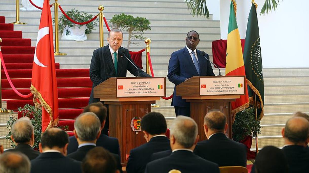 Президент Р. Т. Эрдоган Сенегалда