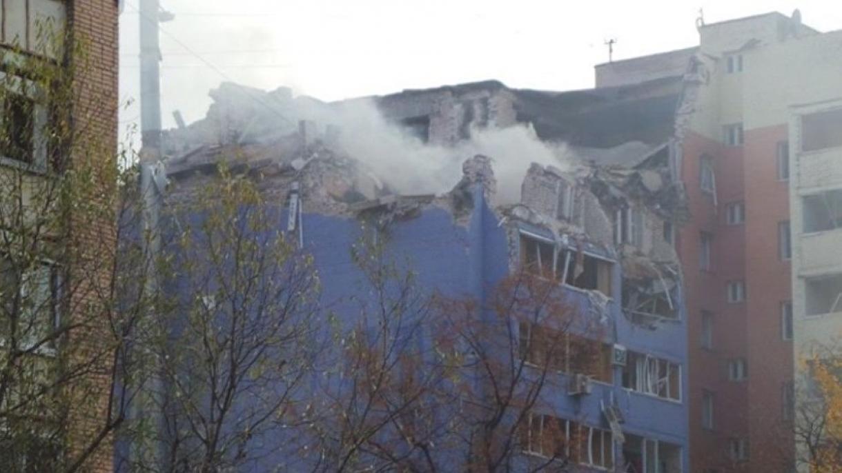 俄罗斯梁赞市一大楼发生天然气爆炸