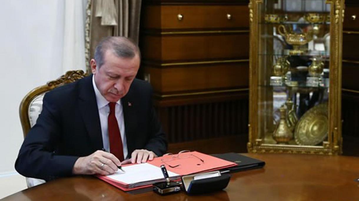 جمهور رئیس ایردوغان، اساسی قانون بیلن علاقه لی تکلیف نی تصدیق ایتیب قول قویدی