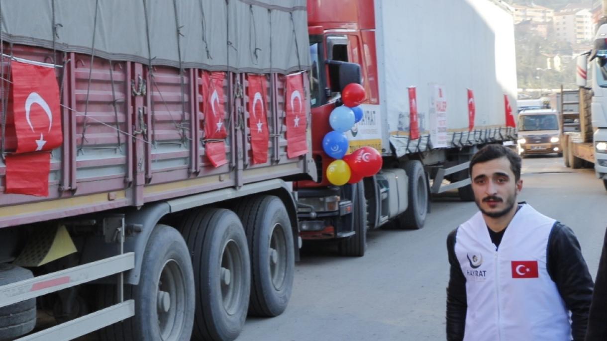 土耳其继续向阿勒颇平民送去援助物资