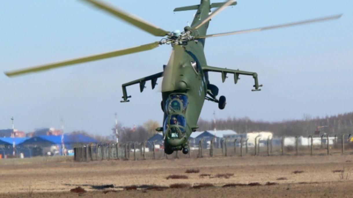 سوریه‌ده روس هلیکوپتری دوشدو