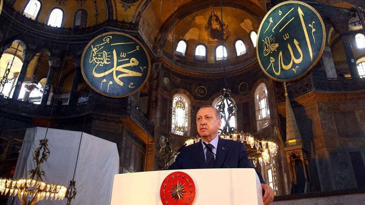 Ερντογάν:Χαιρέτισε την απόφαση του Συμβουλίου της Επικρατείας σχετικά με την Αγία Σοφία