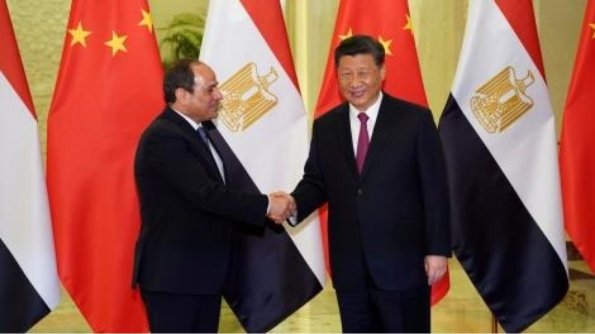 دیدار السیسی با رئیس جمهور چین در ریاض
