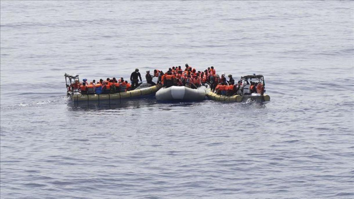 116 illegális migránst mentettek ki a tengerből Tripoli, Líbia fővárosa nyílt vízein