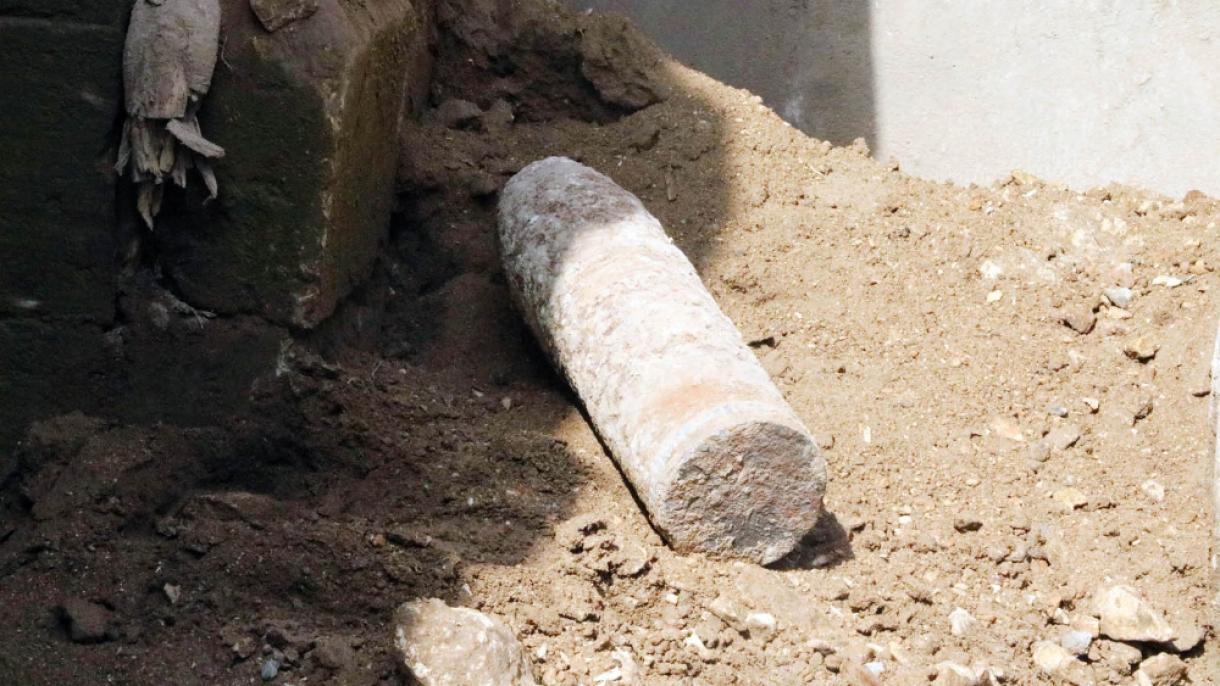 کشف یک گلوله توپ متعلق به جنگ جهانی دوم در بلگراد